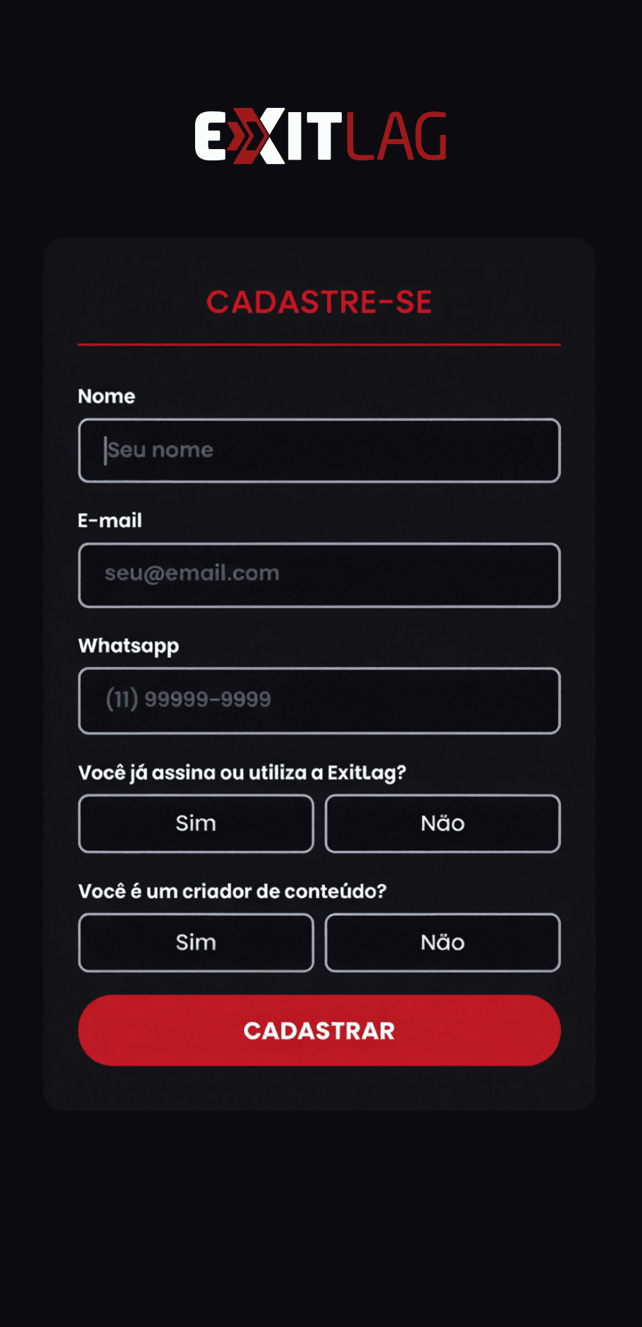 Hotsite Interativo | ExitLag