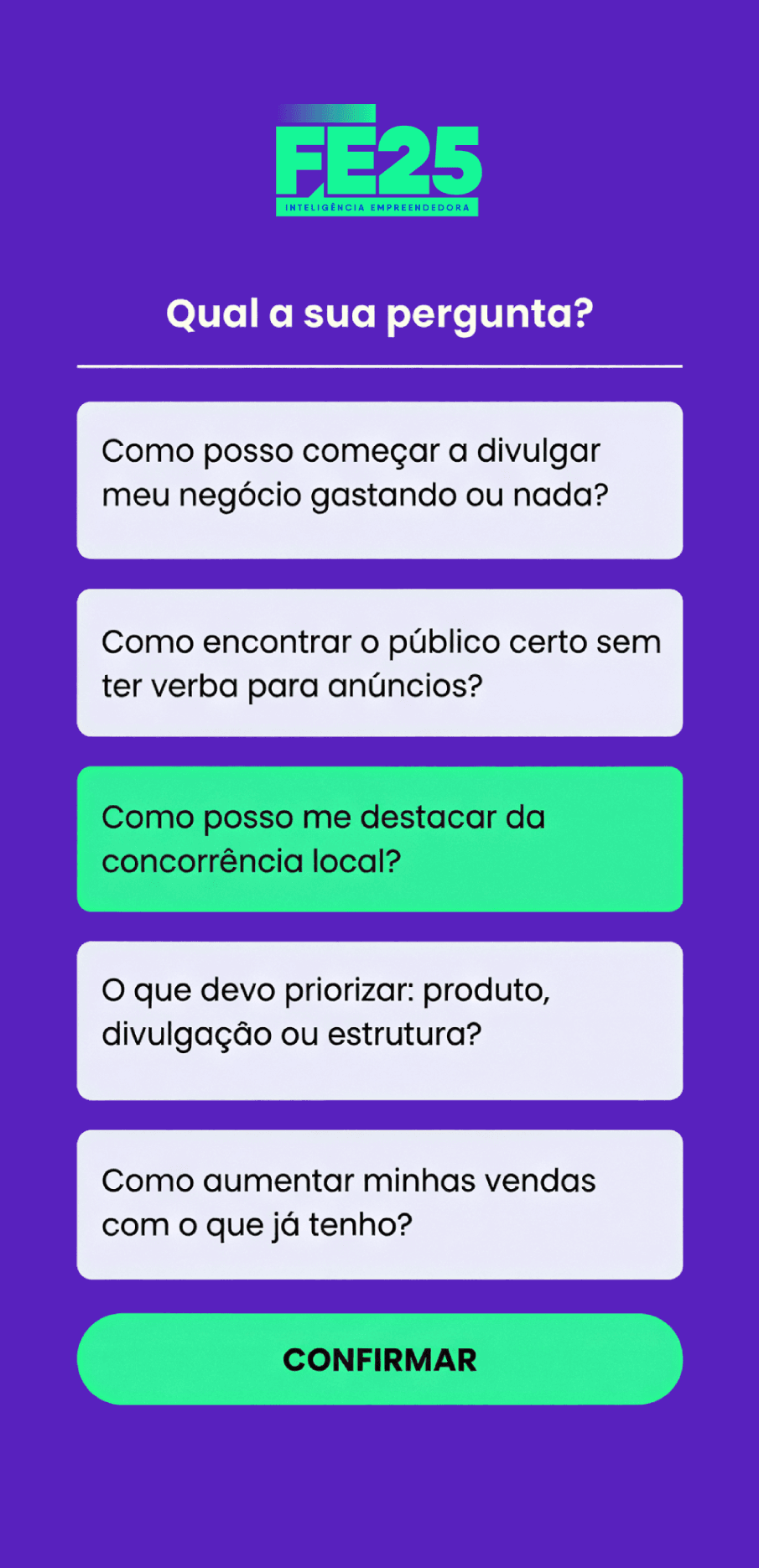 Hotsite Interativo | SEBRAE